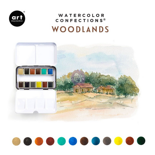 Travel Watercolor Palette Set - 12 palette options