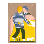 Yellow Couple Folding Card