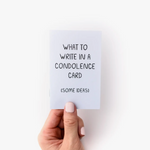 What To Write In A Condolence Card Zine